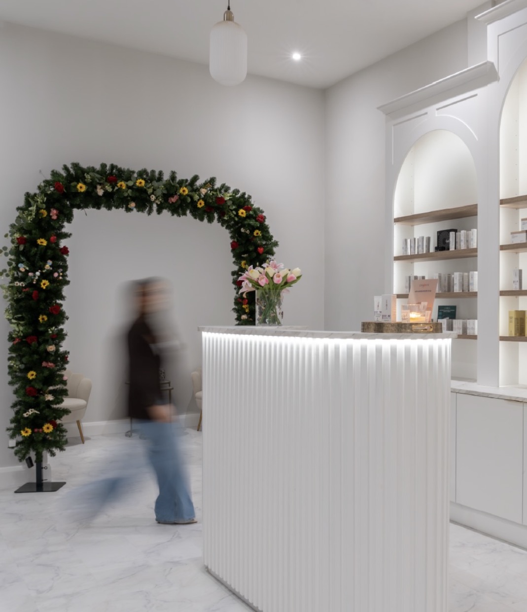 Salon reception desk